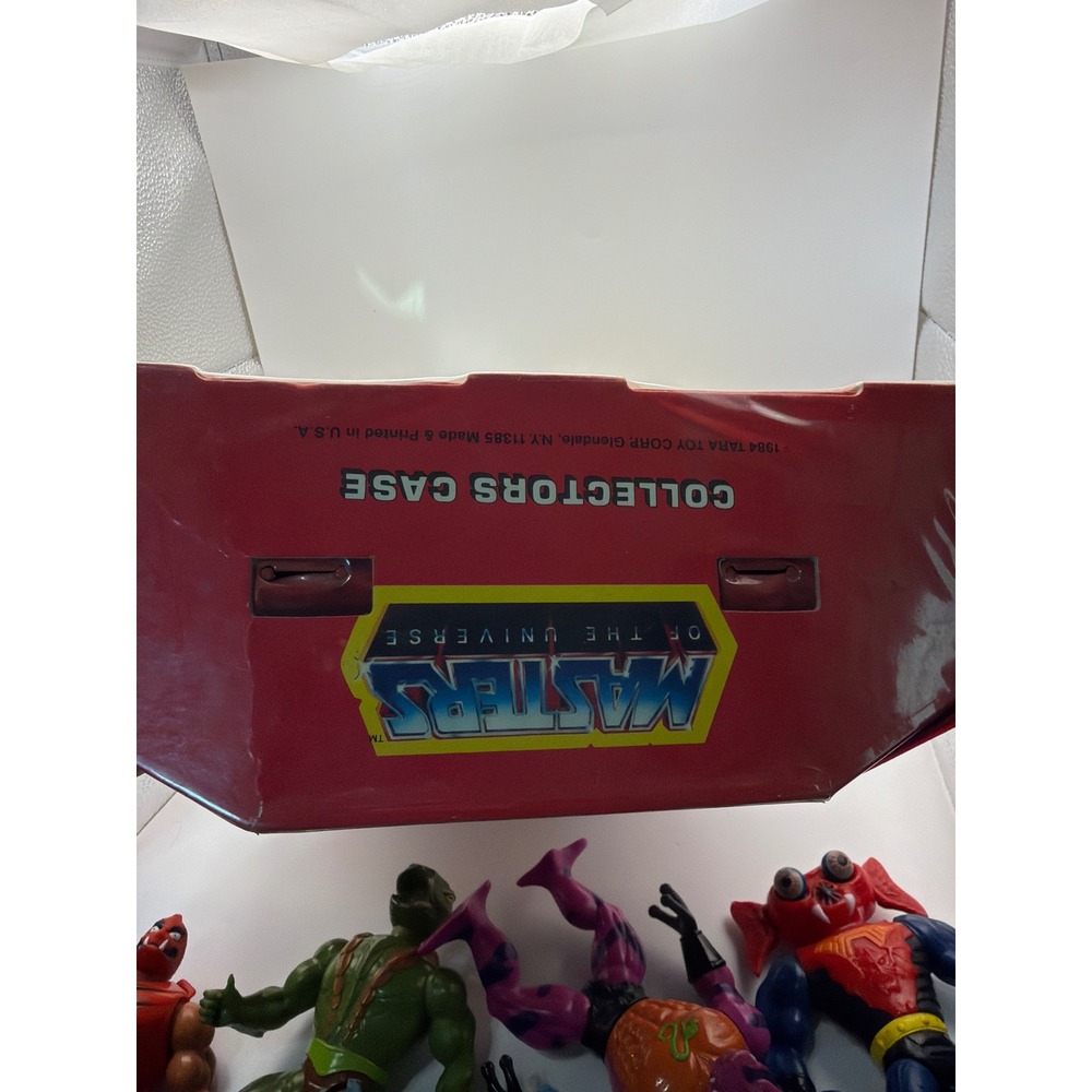 Vintage 1984 Masters of the Universe Collectors Case & Action Figure Lot Mattel - Picture 5 of 16